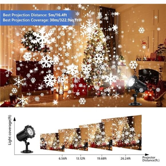 2025New Christmas Projector Lights Outdoor,Waterproof & Adjustable LED Projector - Picture 3 of 7